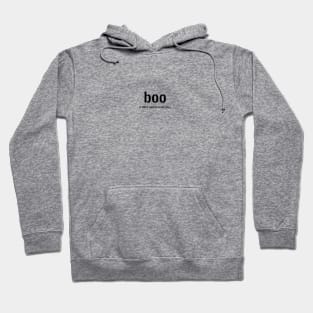 boo - black copy Hoodie